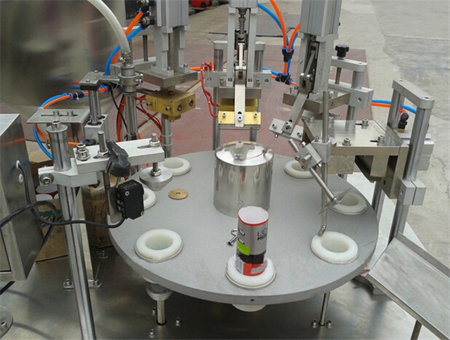 Rotary Semi Automatic Tube Hot Air Heating Filler And Sealer Equipment