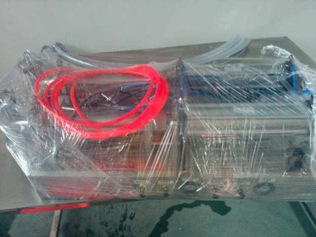 Semi Automatic Double Heads Pneumatic Cream Thinner Filler Equipment