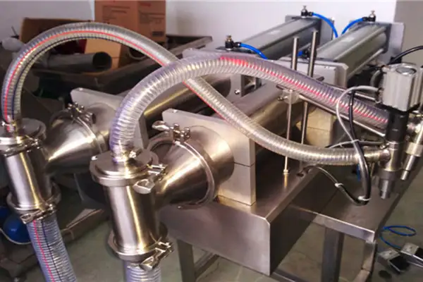 Semi Automatic Double Heads Pneumatic Cream Thinner Filler Equipment