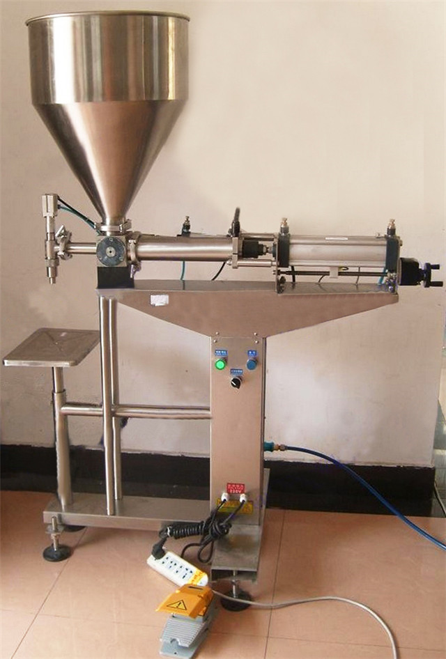 Desktop Semi Automatic Pneumatic Lotion Cream Filler Equipment